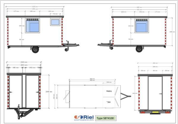 Schaftwagen 4 meter SBT - Afbeelding 2